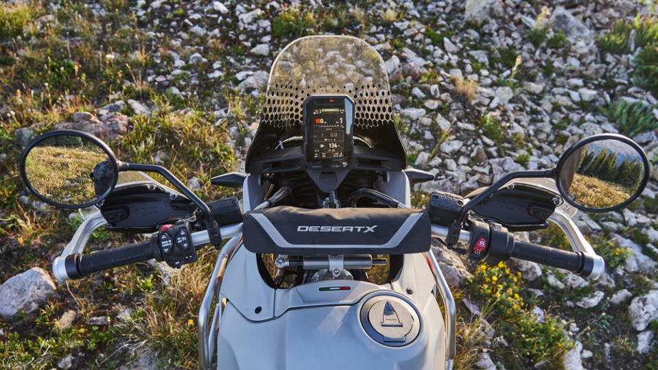 The electronics suite is accessed by a five-inch display that resembles an iPhone. - Credit: Scott Rounds, courtesy of Ducati Motor Holding S.p.A.