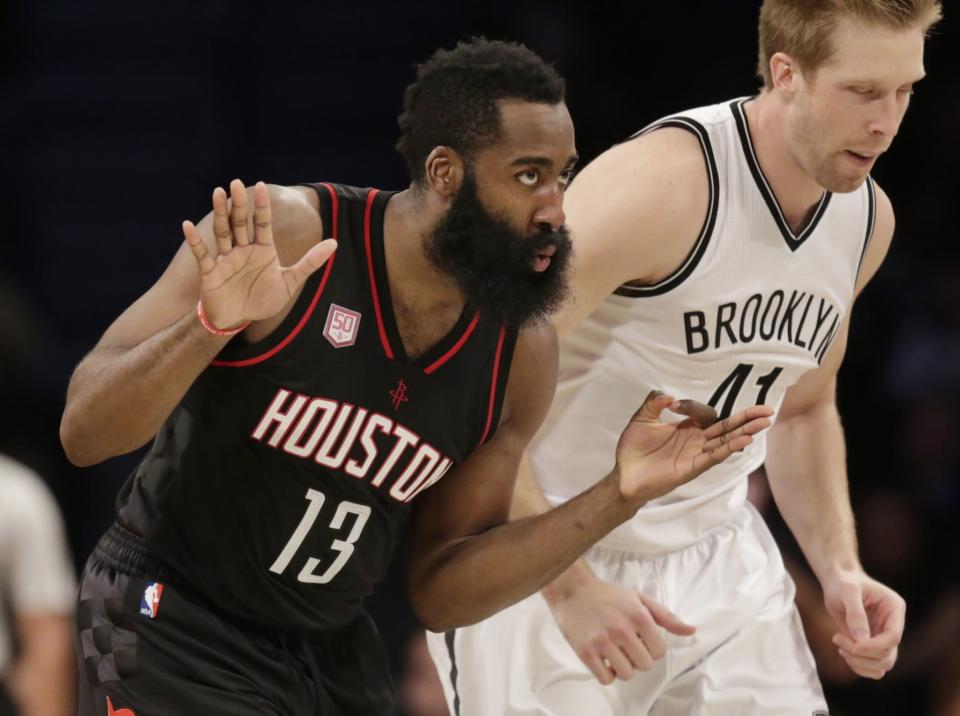 James Harden has been a scoring and playmaking machine since the season&#39;s opening tip. (AP)