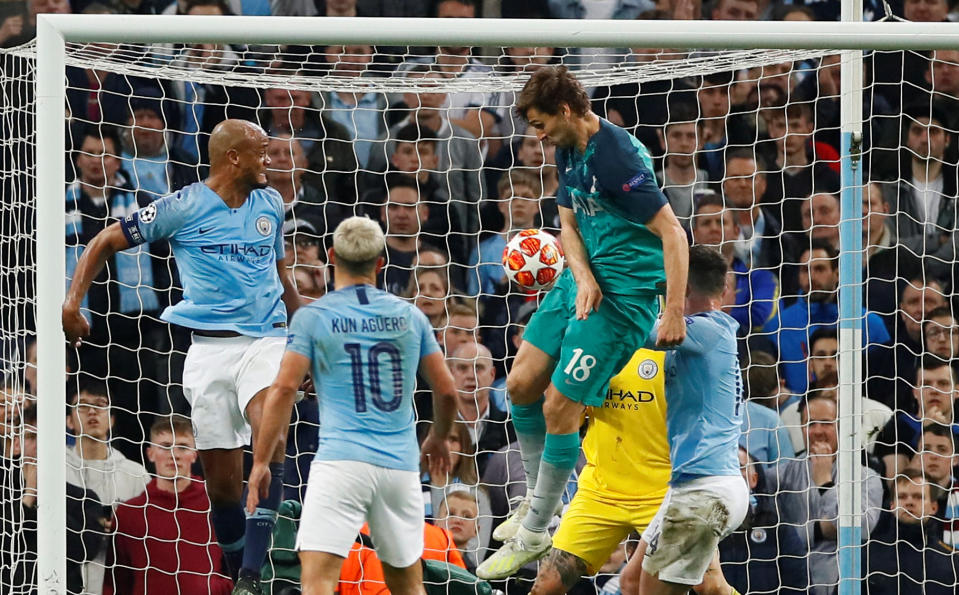 Fernando Llorente’s goal was checked by VAR, who ruled it came off his hip