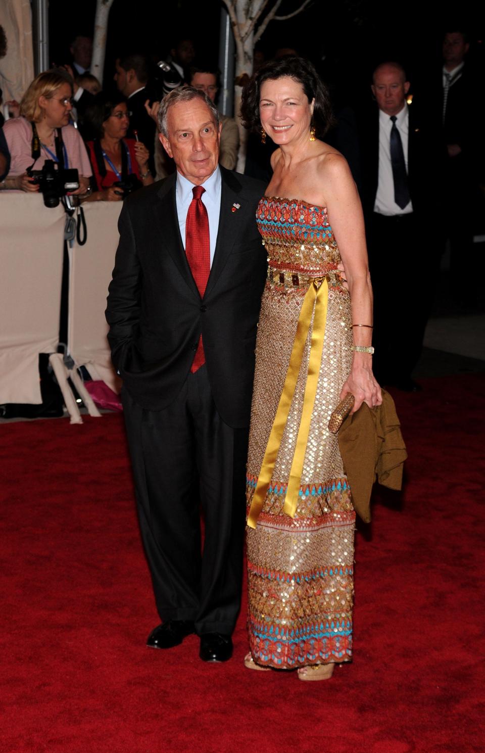 Mayor Michael Bloomberg and Susan Bloomberg at the Met Gala in 2010