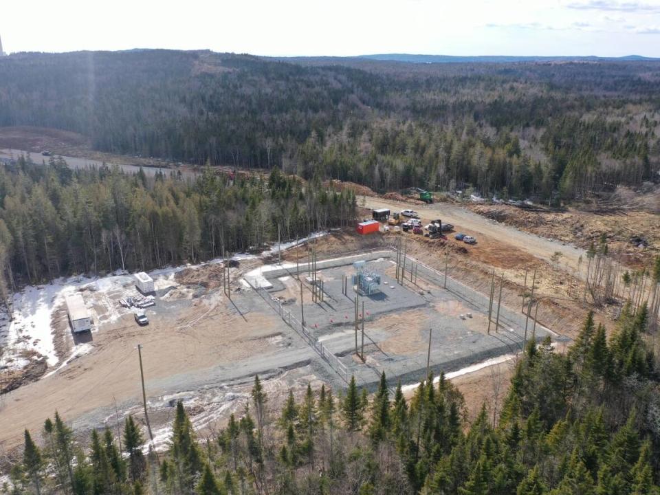 Construction has already begun at the Burchill wind farm, which is expected to begin operations later this year. (Shane Fowler/CBC News - image credit)