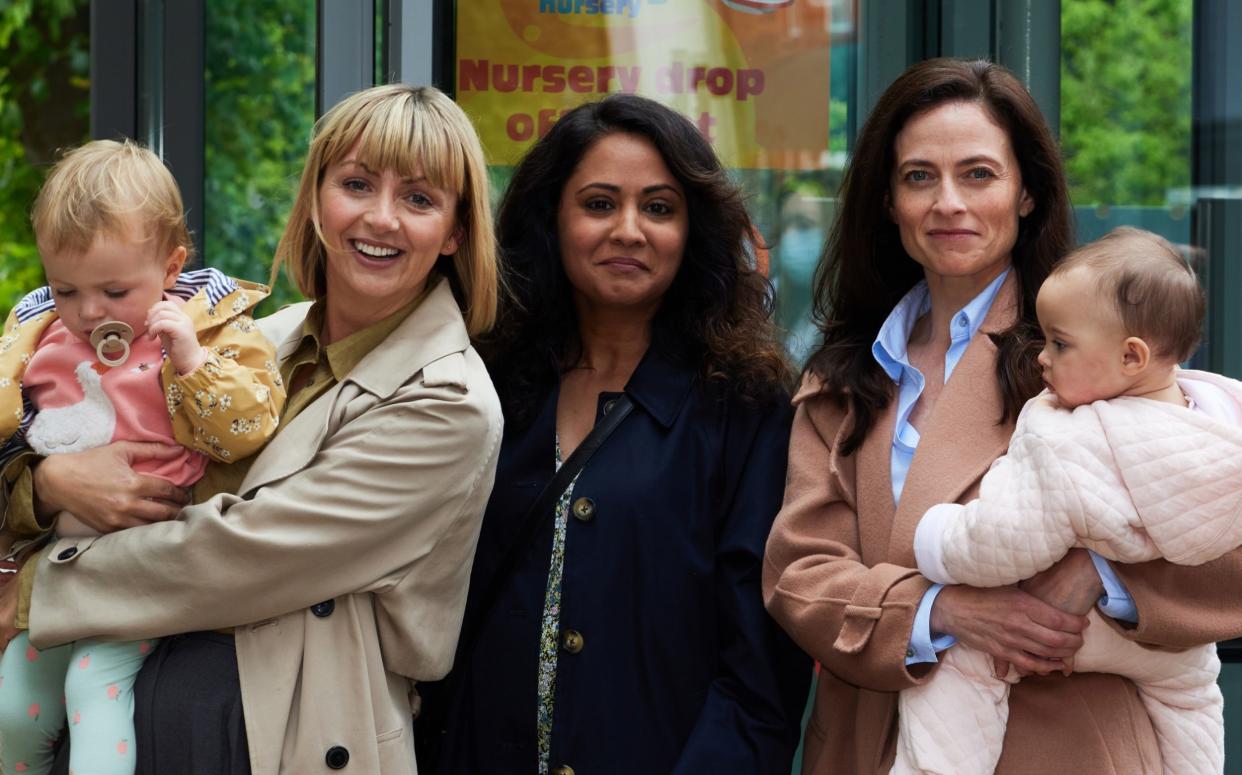 Lisa McGrillis, Parminder Nagra and Lara Pulver play doctors returning to work after maternity leave - ITV Studios