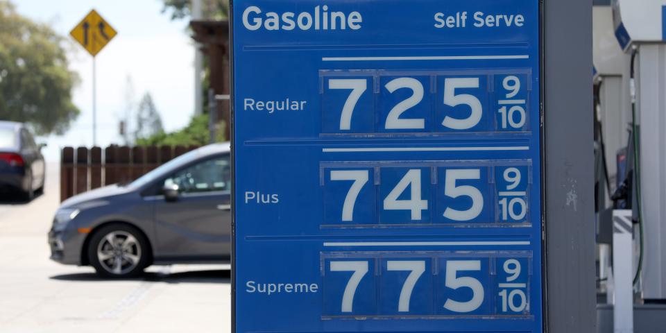 gas prices in california 2022