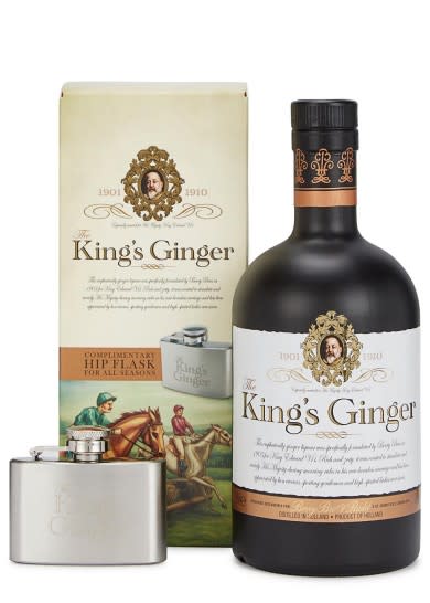 King’s Ginger hipflask gift set, £33