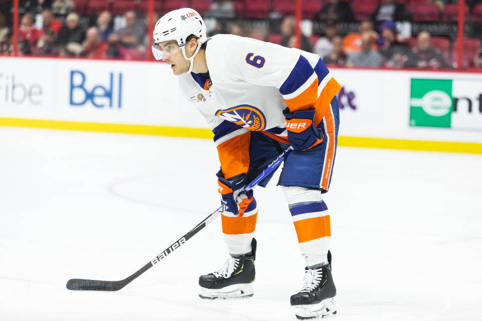 New York Islanders Defenceman Ryan Pulock (6) has fantasy value