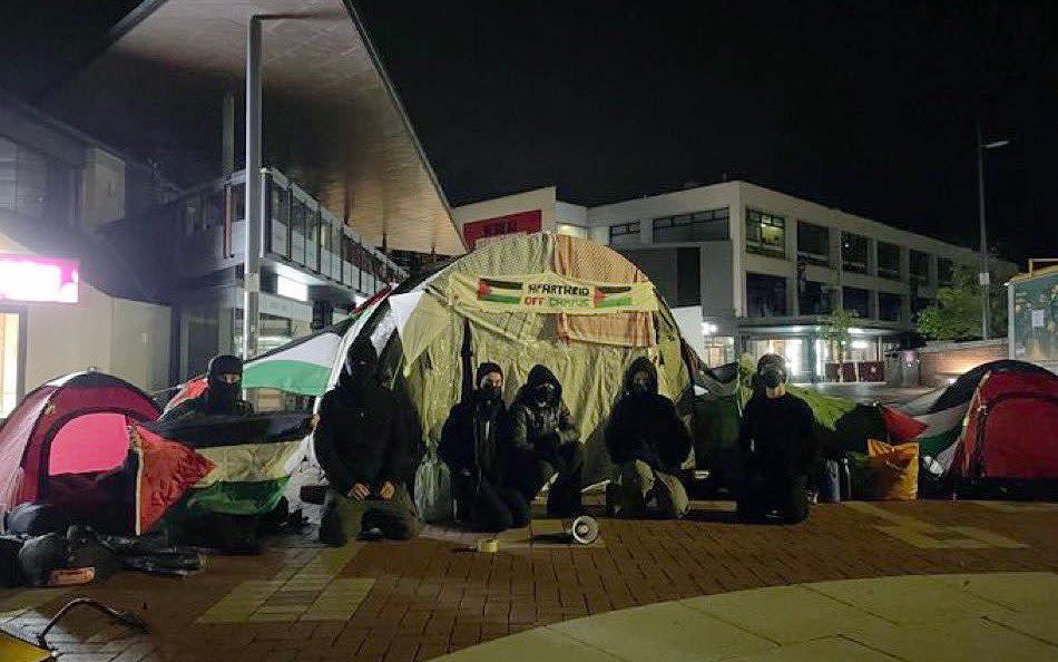 Tents have been erected by a group occupying grounds in the centre of the University of Warwick