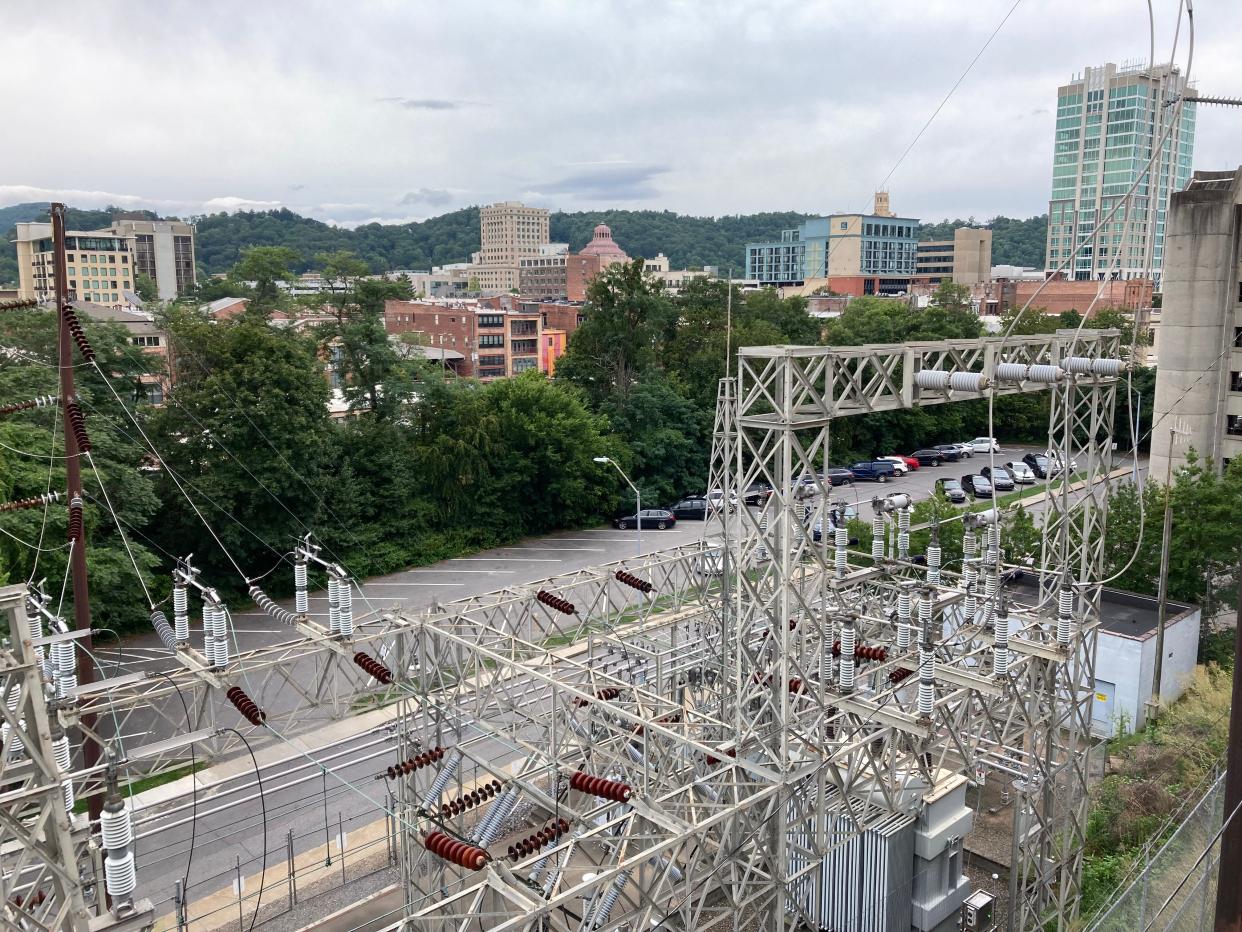 Duke Energy and the city of Asheville are exploring rebuilding the Rankin Avenue substation at the corner of Rankin Avenue and Hiawassee Street. The lot pictured across the street is the site of the former proposal.