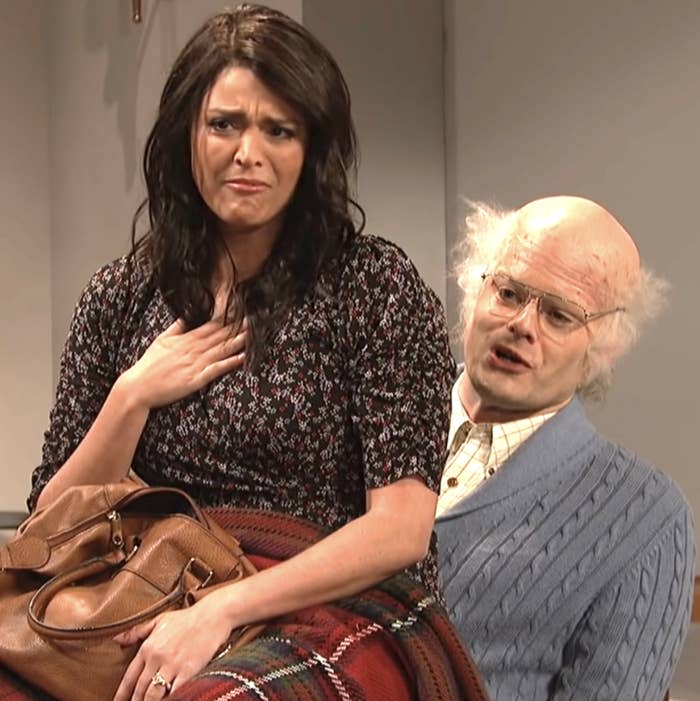 Cecily Strong and Bill Hader on "SNL"