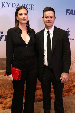 <p>Eric Charbonneau/Getty</p> Rhea Durham and Mark Wahlberg at the World Premiere of Apple Original Film's 'The Family Plan' at The Chelsea at The Cosmopolitan of Las Vegas on December 13, 2023