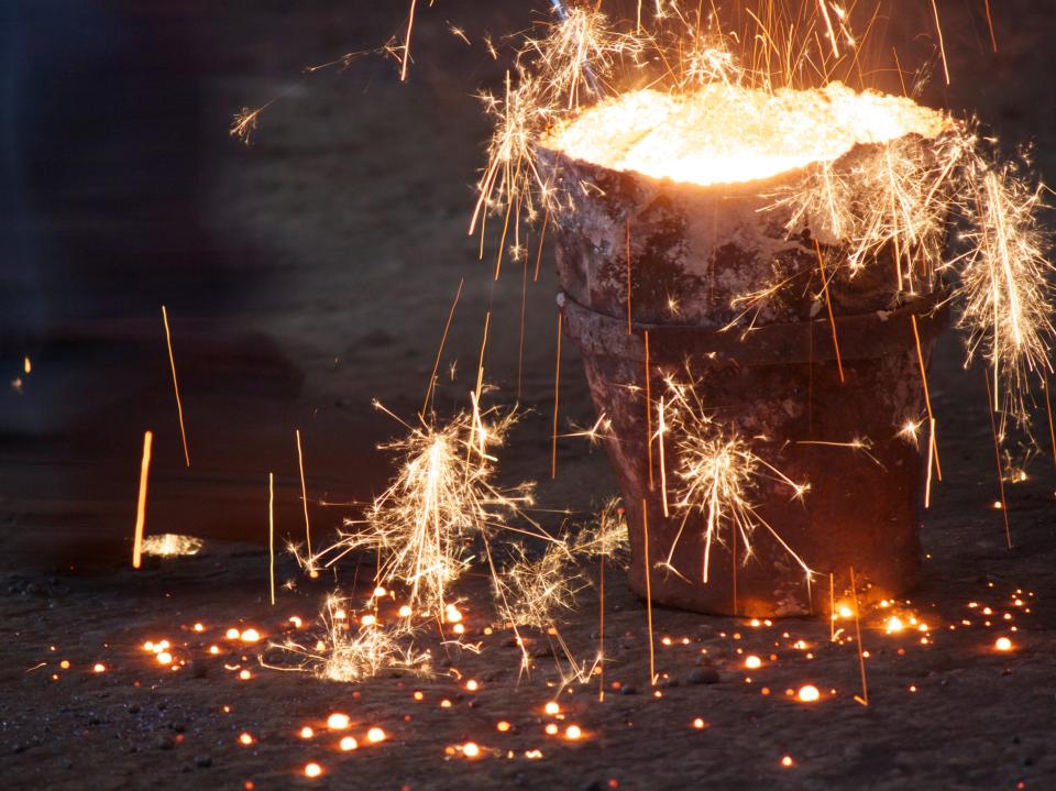 molten iron