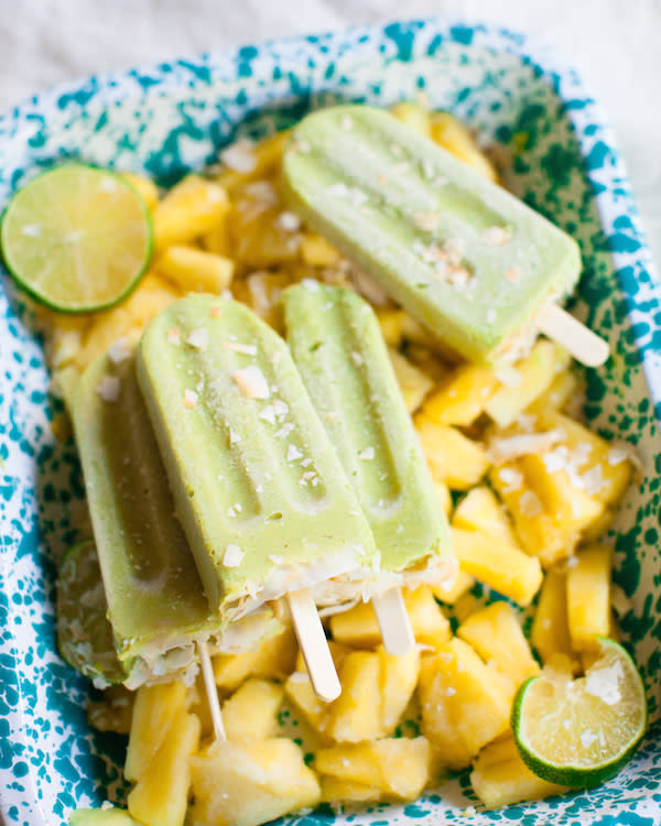 Jenné Claiborne’s Avocado Pineapple Popsicles (Photo: Sweet Potato Soul)