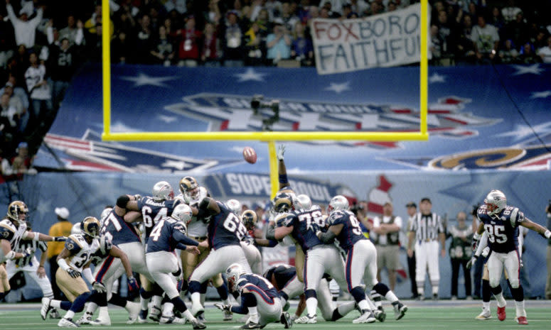 Super Bowl XXXVI - New England Patriots vs St. Louis Rams - February 3, 2002