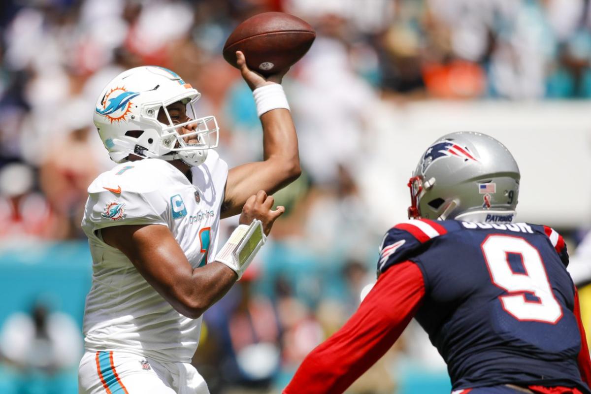 Tua Tagovailoa leads Dolphins to win in opener vs. Patriots