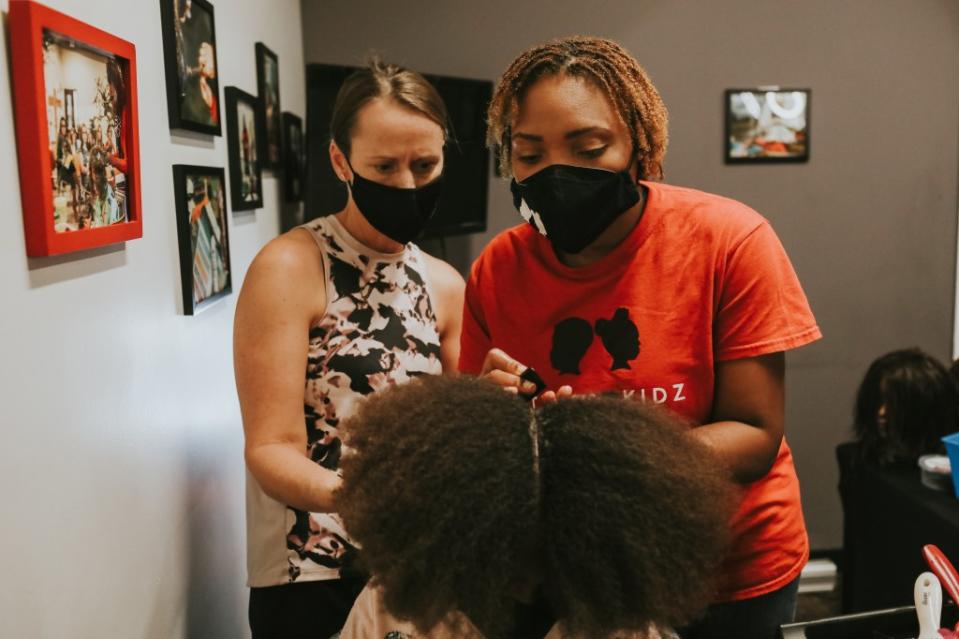 Styles4Kidz offers in-person and online training for parents in need of natural hair care support. Roxanne Engstrom/Hawa Images
