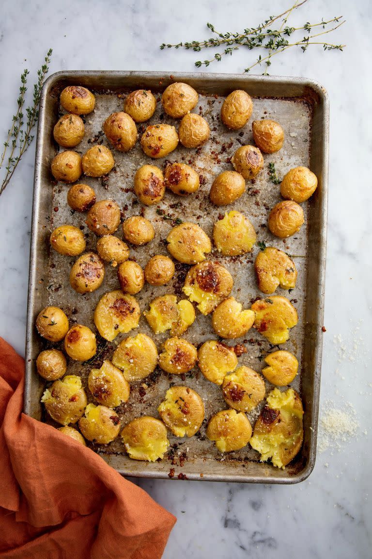 Garlic Smashed Potatoes