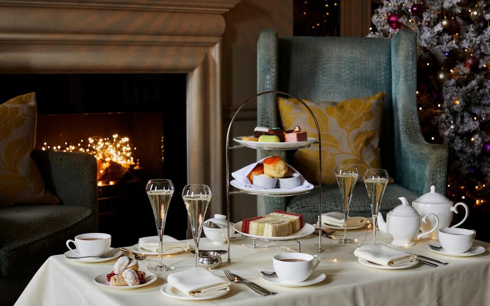 Enjoy a Christmassy afternoon tea at Sopwell House in Hertfordshire