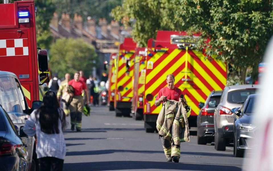 Three hospitalised after house collapses in Thornton Heath - Dominic Lipinski /PA