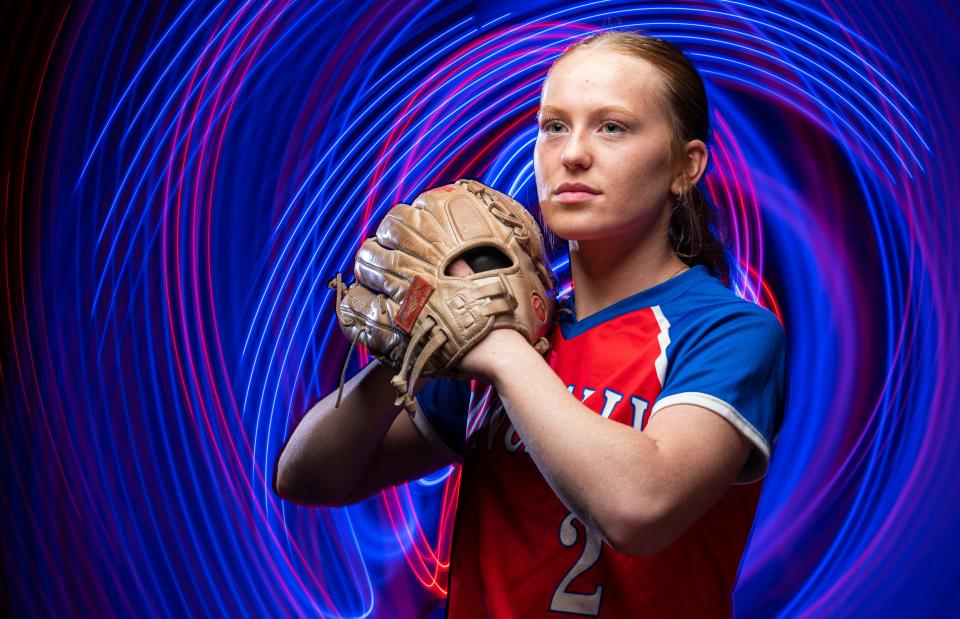 Roncalli's senior Lyla Blackwell photographed on Friday, March 10, 2023 at The Indianapolis Star in Indianapolis.