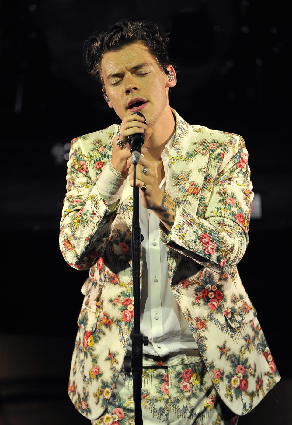 Harry Styles performs on the Tour Opening Date at The Masonic on September 19, 2017 in San Francisco, California. (Photo by Steve Jennings/Getty Images for Sony Music)