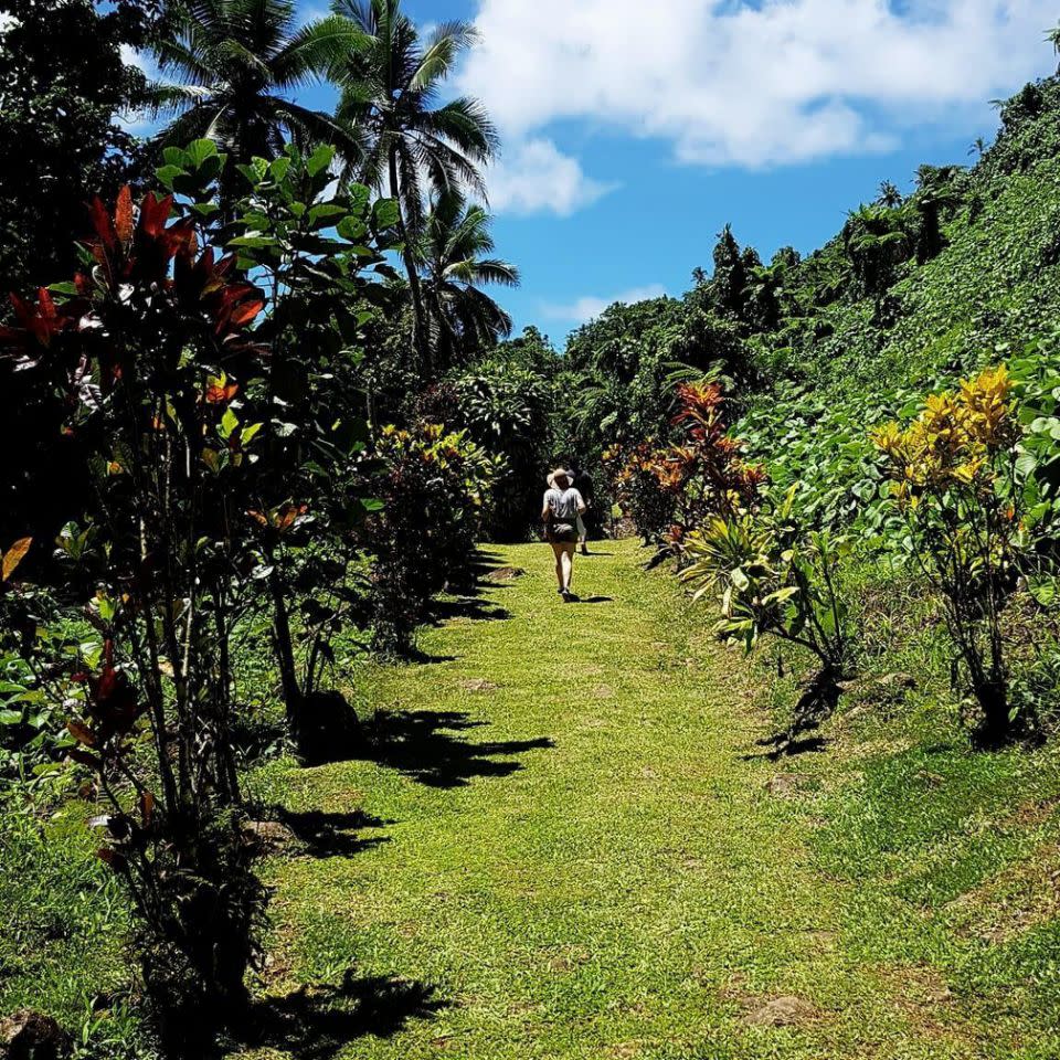 We trekked through rainforest and swam in waterfalls. Photo: Be