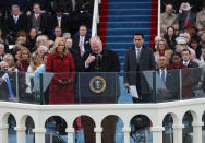 <p>Timothy Michael Cardinal Dolan delivers the invocation before U.S. President-elect Donald Trump is sworn in by Supreme Court Chief Justice John Roberts during inauguration ceremonies in Washington on Jan. 20, 2017. (Photo: Carlos Barria/Reuters) </p>