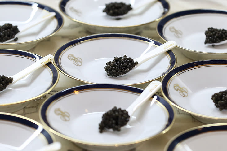 Decadence on a spoon: Locally-produced T'lur Caviar was served at a lunch hosted by the French Ambassador to Malaysia Frederic Laplanche . – Pictures by Yusof Mat Isa