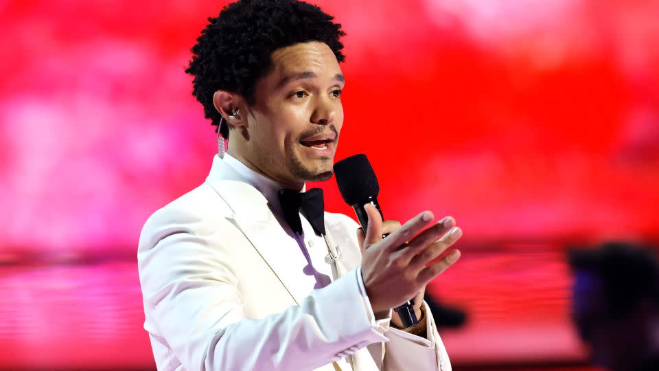 Host Trevor Noah at the Grammy Awards in 2023. - Kevin Winter/Getty Images