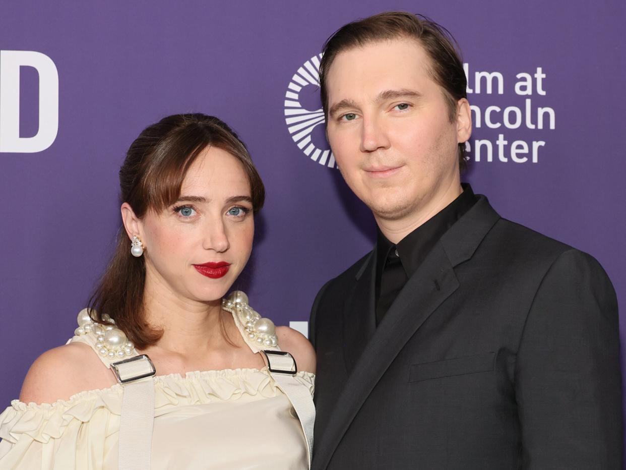 Zoe Kazan and Paul Dano attend the red carpet event for "She Said" during the 60th New York Film Festival at Alice Tully Hall, Lincoln Center on October 13, 2022 in New York City