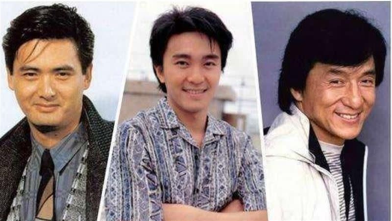 周潤發、周星馳、成龍被稱為「雙周一成」，1986年到1997年的香港電影年度票房冠軍全都由三人包辦。（圖／翻攝自百度百科）