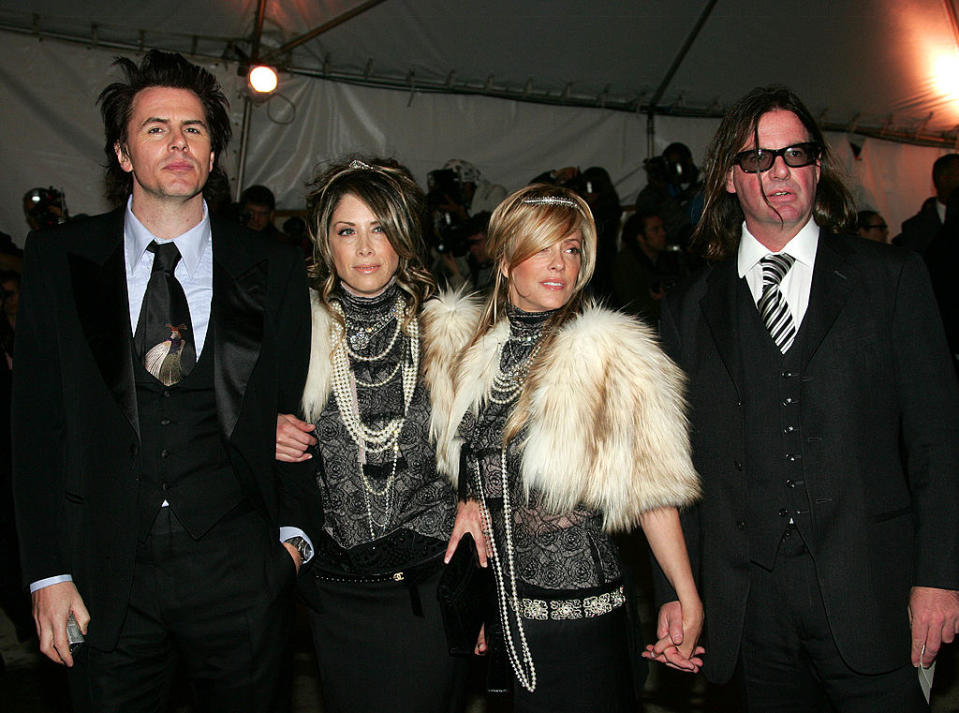 Musician John Taylor (L) and guests attend the MET Costume Institute Gala Celebrating Chanel at the Metropolitan Museum of Art May 2, 2005 In New York City.
