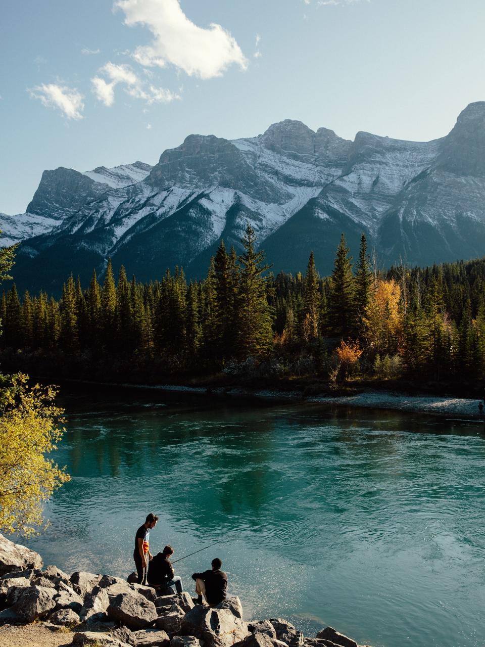 The river in Canmore.