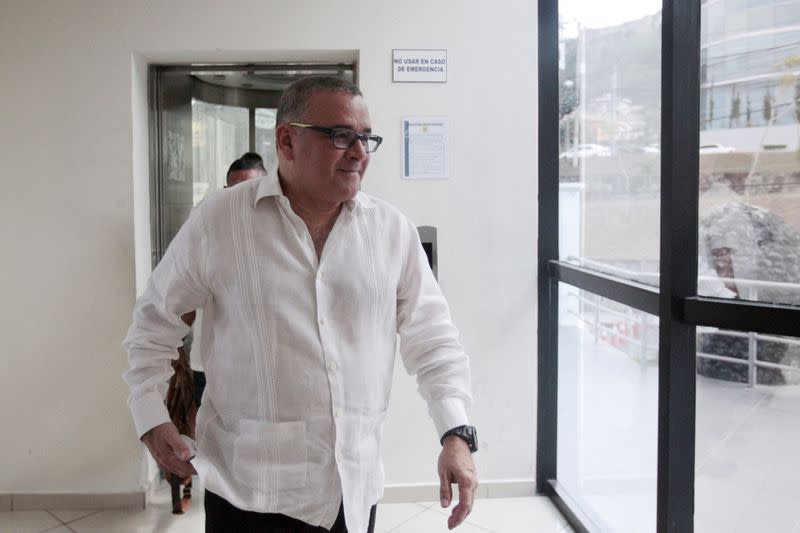 FILE PHOTO: Former president of El Salvador Mauricio Funes arrives at the attorney general office in San Salvador