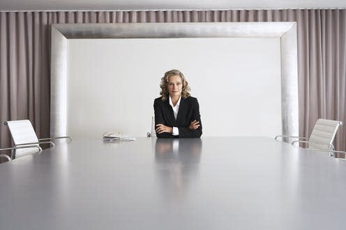   <span class="attribution"><a class="link " href="https://www.shutterstock.com/image-photo/portrait-female-business-executive-sitting-alone-144904978" rel="nofollow noopener" target="_blank" data-ylk="slk:Sirtravelalot;elm:context_link;itc:0;sec:content-canvas">Sirtravelalot</a></span>