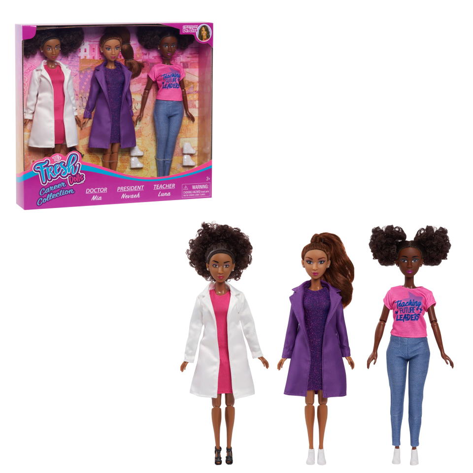 <p><a href="https://go.redirectingat.com?id=74968X1596630&url=https%3A%2F%2Fwww.walmart.com%2Fip%2FFresh-Dolls-Career-Collection-Ages-3%2F755307895&sref=https%3A%2F%2Fwww.womansday.com%2Flife%2Fg982%2Fgifts-for-kids%2F" rel="nofollow noopener" target="_blank" data-ylk="slk:Shop Now;elm:context_link;itc:0;sec:content-canvas" class="link ">Shop Now</a></p><p>Career Collection</p><p>walmart.com</p><p>$22.99</p>