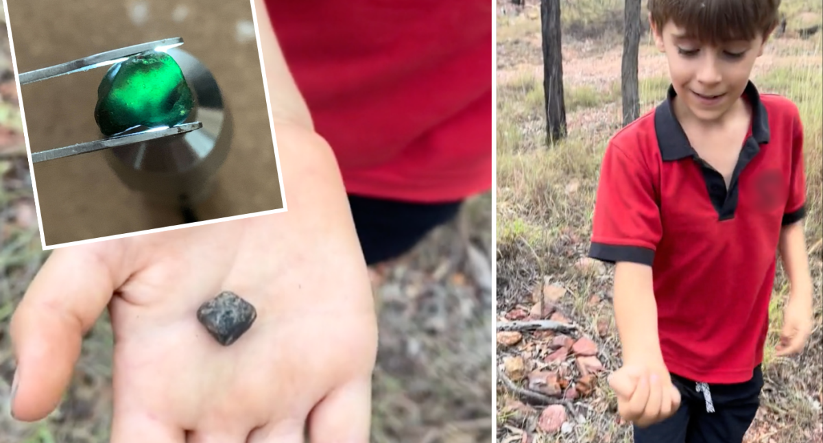 Aussie boy’s rare find metres from front doorstep worth ‘thousands’