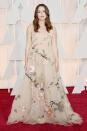 <p>Keira Knightley sorgte in diesem wunderschönen Kleid für Schlagzeilen. Den Preis für das beste Umstandskleid ALLER ZEITEN gewann sie mit links. <i>[Foto: Jason Merritt/Getty Images]</i></p>
