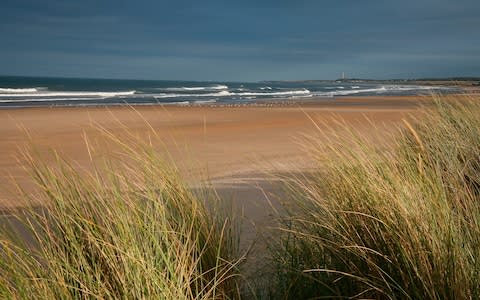 A view from the sand dunes at Druridge Bay - Credit: Roz Gordon Visit Britain