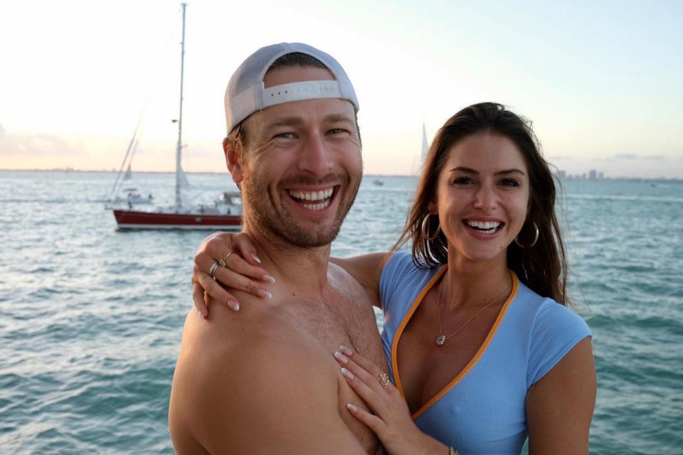 Glen Powell and Gigi Paris