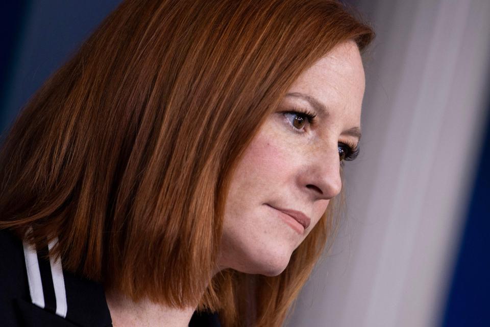 White House press secretary Jen Psaki said that the safety of journalists is a ‘paramount responsibility’AFP via Getty Images