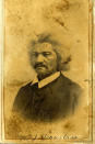 <p>This portrait of Fredrick Douglass was taken by James Presley Ball on January 12, 1867 in Cincinnati, Ohio. Ball, an entrepreneur and abolitionist, spent his career taking portraits and photos through the tempestuous years of the Civil War and Reconstruction, and grew his photography service into a highly respected and profitable business. Ball helped to maintain Cincinnati as an artistic center in the 1850s.</p>