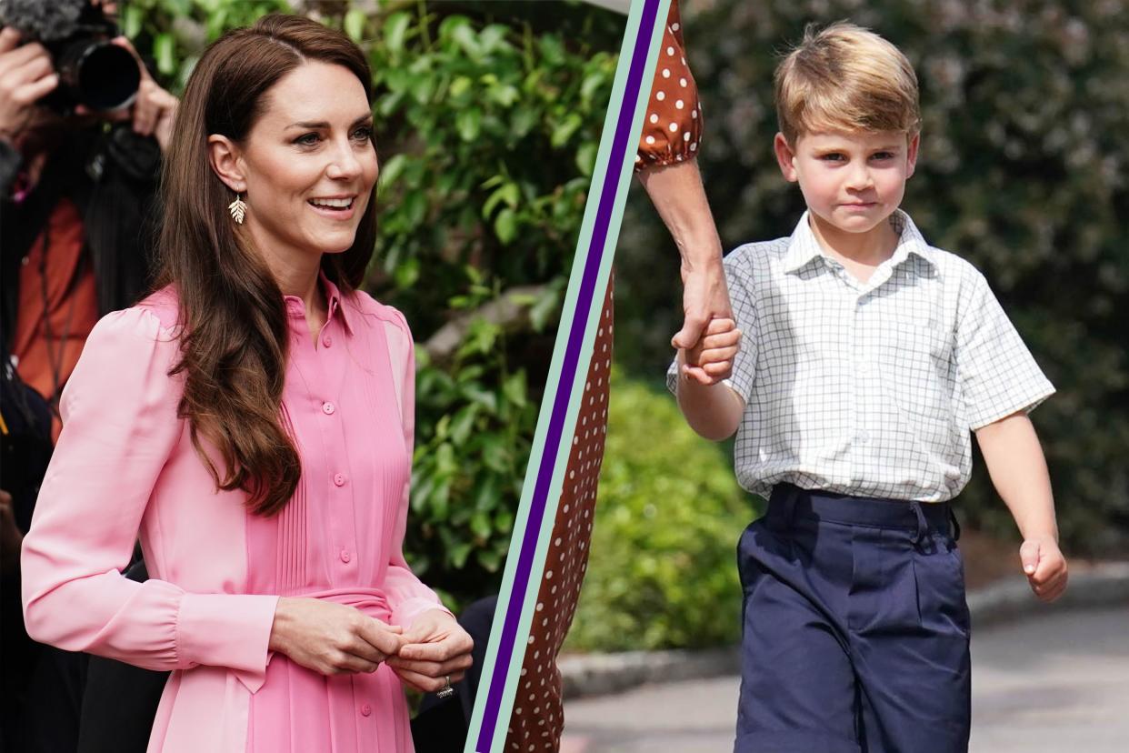  Kate Middleton and Prince Louis. 