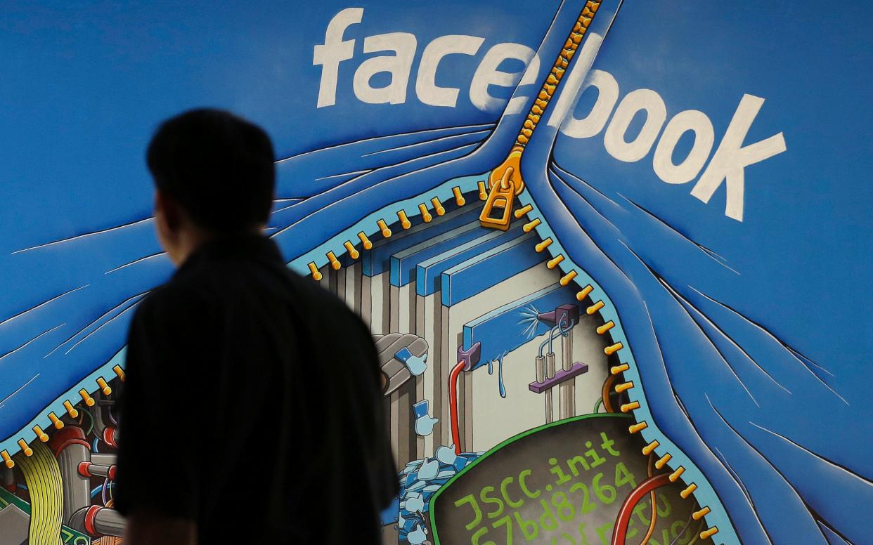 facebook mural - Copyright 2016 The Associated Press. All rights reserved. This material may not be published, broadcast, rewritten or redistribu