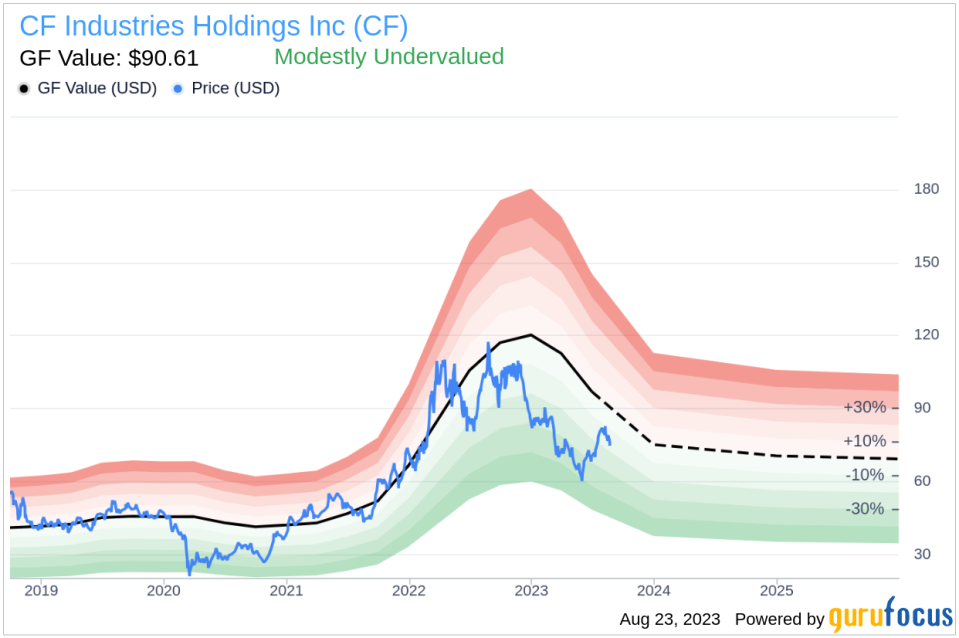 Is CF Industries Holdings Modestly Undervalued? An In-depth Valuation Analysis