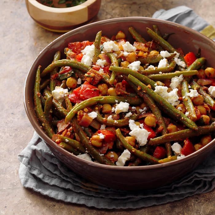 Green Beans with Smoked Turkey Bacon