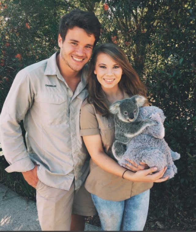 Bindi Irwin and boyfriend Instagram baby koala cuddle pictures