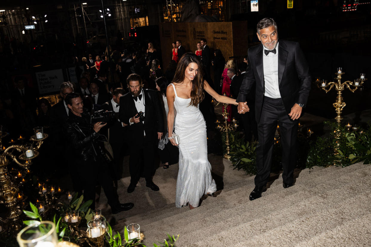 The couple at their Clooney Foundation For Justice's 