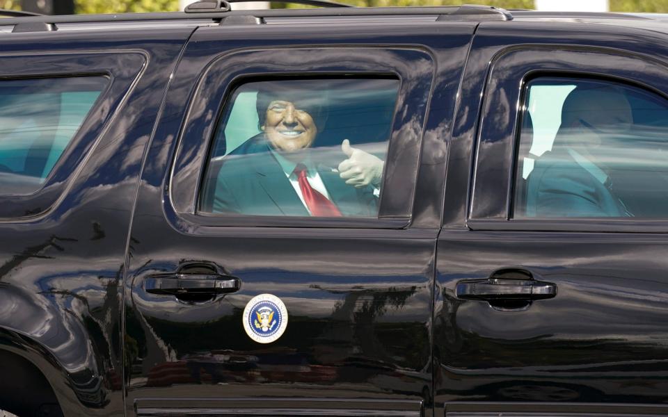 Donald Trump landed in Florida earlier today - AP