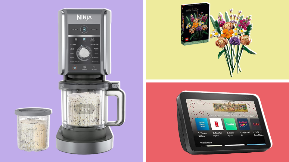 Best Mother's Day Gifts from sons: Flashy new kitchen appliances, LEGO bouquets, Amazon Echo 8 and more.