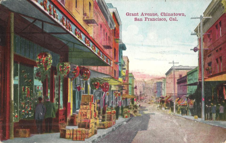 Grant Avenue Chinatown SF postcard