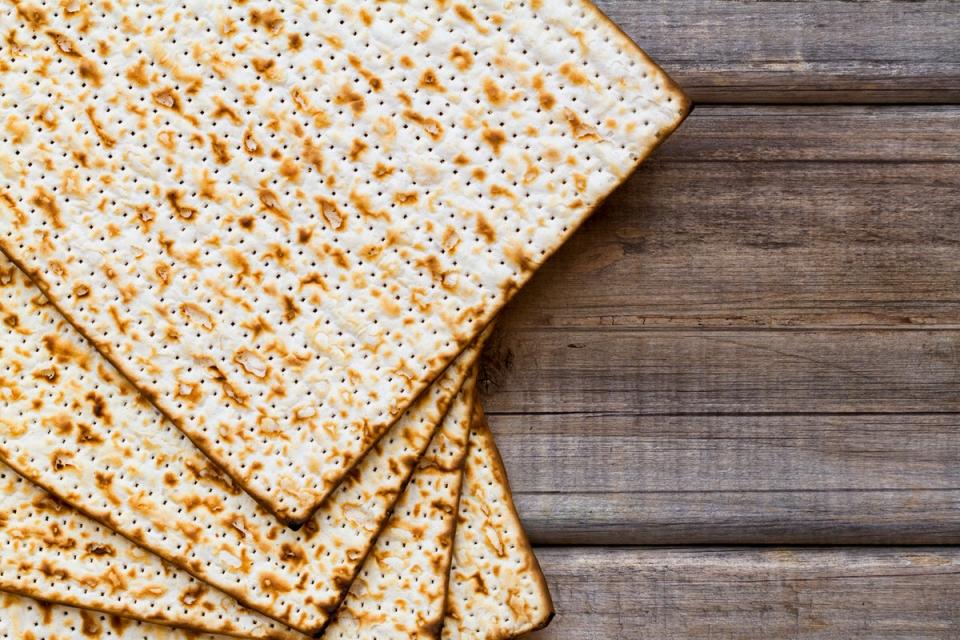 During Passover Jews eat matzah, which is unleavened bread (Getty/iStock)